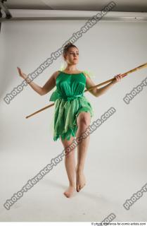 KATERINA STANDING POSE WITH SPEAR